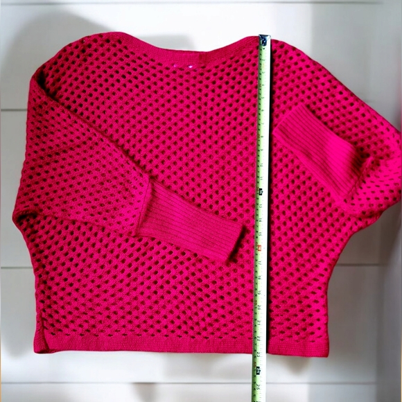 Alley & Gabby Open Knit Dolman Sleeve Soft & Cozy Sweater - Picture 7 of 7